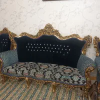 مبل سلطنتی ۹ نفره همراه با دو عدد میزبان|مبلمان خانگی و میز عسلی|تهران, شکوفه (عبدل آباد)|دیوار
