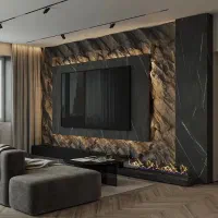 اجرای تخصصی میکروسمنت ، طرح صخره ، پتینه کاری|خدمات پیشه و مهارت|رشت, گلسار|دیوار