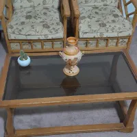 مبل نیم ست. میزو صندلی|مبلمان خانگی و میز عسلی|کرمانشاه, |دیوار