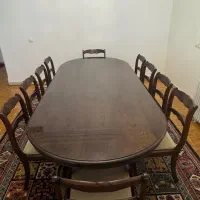 میز غذا خوری ۱۰ نفره گردو (استاد فرجی)