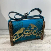 کیف زنانه چرم طبیعی گاوی دستدوز|کیف، کفش، کمربند|شیراز, خلیلی|دیوار