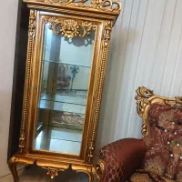 گنجه منبت کاری با روکش ورق طلا