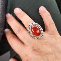 انگشتر عقیق رکاب دست ساز|جواهرات|اردبیل, |دیوار