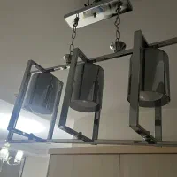 یک جفت لوستر مدرن۶شاخه و یک عدد لوستر ست آشپزخانه
