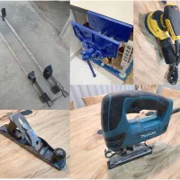 اره چکشی-سنباده لرزان-گیره نجاری-تنگ دستی-رنده