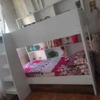 تخت خواب دو طبقه چوبی|تخت و سرویس خواب|مشهد, حسابی جنوبی (شهرک غرب)|دیوار