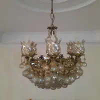 یک جفت لوستر برنزی ۱۰ شعله سرپیچ شمعی|لوستر و چراغ آویز|تهران, صادقیه|دیوار