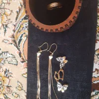 گوشواره و دستبند و رینگ طلا