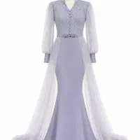 لباس مجلسی زنانه دو دامنه