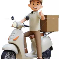 پیک موتوری .منظم خوش پوش وخوش اخلاق