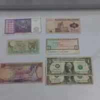 تعدادی اسکناس خارجی و پهلوی کلکسیونی