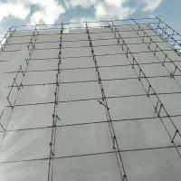 سیمان کاری شیب بندی دیوار چینی