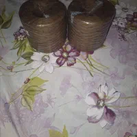 نخ رافیا و رافیا نواری همراه با  دسته چرمی