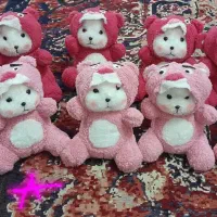 عروسک خرس کلاه دار ،