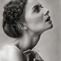 کلاس هنری طراحی طراحی چهره سیاه قلم