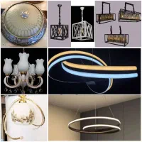 آکبند لوستر آویز تک شعله حباب سایز 25رنگی پتینه ای|لوستر و چراغ آویز|تهران, فردوسی|دیوار