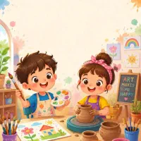 کلاس نقاشی کودک، سفالگری کودک، آموزش خلاقیت کودک