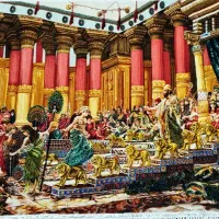 فروش تابلو فرش نفیس دست بافت  قصر سلیمان