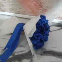 دسته گل آبی