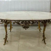 میز عسلی جلو مبلی برنز