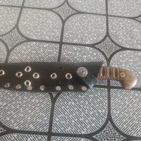 چاقو محمد قمی(غلاف چرم طبیعی)|کلکسیون اشیاء عتیقه|قم, هنرستان|دیوار