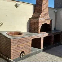 اجرای نمای سنگ و اجر و شومینه|بخاری، هیتر، شومینه|سلمانشهر, |دیوار