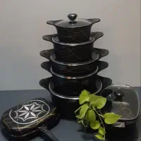 سرویس قابلمه چدن ۱۴ پارچه|ظروف پختوپز|مشهد, بلال|دیوار