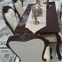 مبل ۷نفره با نهارخوری ۶نفره درحدنو و جهیزیه باکاور|مبلمان خانگی و میز عسلی|تهران, جوانمردان (اندیشه)|دیوار