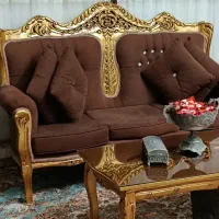 مبل سلطنتی دو رو منبت 9 نفره و میزغذاخوری 4نفره