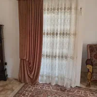 پرده حریر به همراه شال کنار و کتیبه