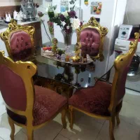 میز ناهار خوری کاملا چوب راش نو نو