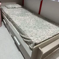 تخت و کمد و جاکفشی نوجوان نو نو بدون زدگی|تخت و سرویس خواب|دزفول, |دیوار