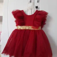 کفش و پیراهن دخترانه قرمز|کفش و لباس بچه|بروجرد, |دیوار