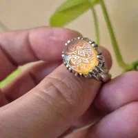 انگشتر عقیق یمن خطی