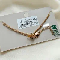 پابند زنجیری تکی دو ردیفه مدل طلایی کیوت|بدلیجات|ارومیه, |دیوار