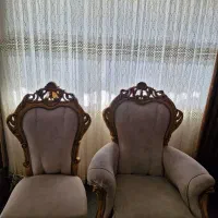 مبل سلطنتی ۹ نفره|مبلمان خانگی و میز عسلی|قائمشهر, |دیوار