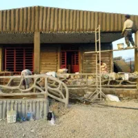 اجرای سیمان کاری طرح چوب طرح سنگ|خدمات پیشه و مهارت|بندر گناوه, |دیوار