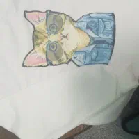 بلوز تک سفید پنبه عمده چاپی