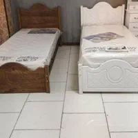انواع تخت یکنفره ام دی اف نو تشک(صنایع چوبی ماهان)|تخت و سرویس خواب|سمنان, |دیوار