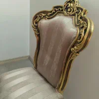 مبلمان استیل ومیزناهارخوری باچوب راش ورق طلا|مبلمان خانگی و میز عسلی|اسلام‌شهر, شهرک واوان|دیوار