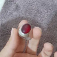 انگشتر عقیق سرخ نقره قدیمی