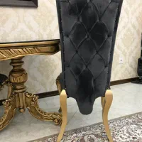 میز ناهارخوری ۲نفره راش گرجستان ورق طلا فوری فروشی|میز و صندلی غذاخوری|چمستان, |دیوار