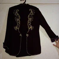 کت دامن مجلسی نگین دوزی