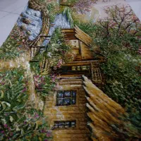 تابلو فرش|تابلو فرش|کرج, باغ سیب|دیوار