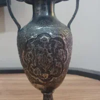 گلدان عتیقه قدیمی تمام نقره