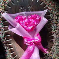 ساخت گل روبانی