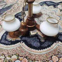 لوستر چوبی و استیل کاملا نو