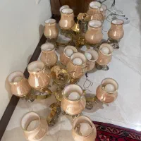 لوستر برنزی ۶ شاخه|لوستر و چراغ آویز|کرج, عظیمیه|دیوار