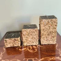 شمع سهتایی سنگی|صنایع دستی و سایر لوازم تزئینی|اصفهان, طامه|دیوار