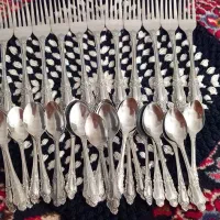 چنگال .قاشق چای خوری